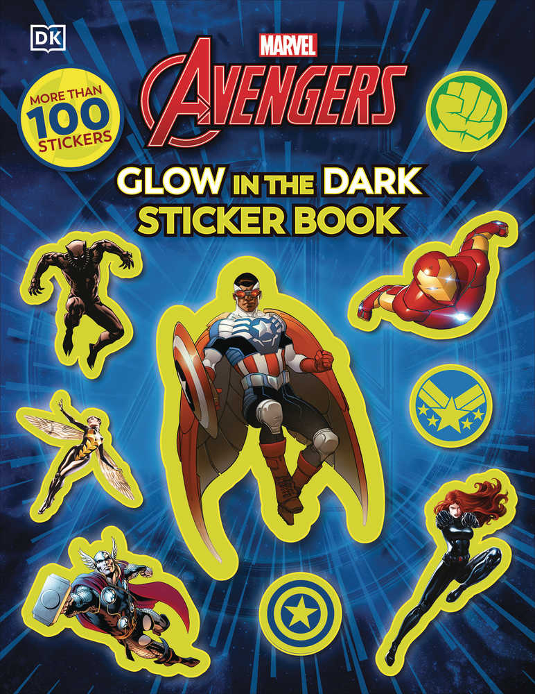 Marvel Avengers Glow Sticker Book Softcover