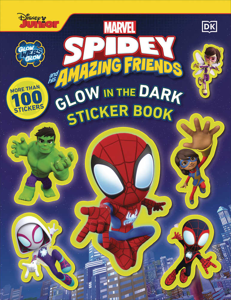 Marvel Spidey & Amazing Friends Glow Sticker Book Softcover