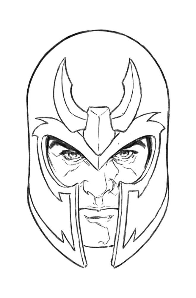 Resurrection Of Magneto #3 50 Copy Mark Brooks Headshot Full Art Sketch Variant