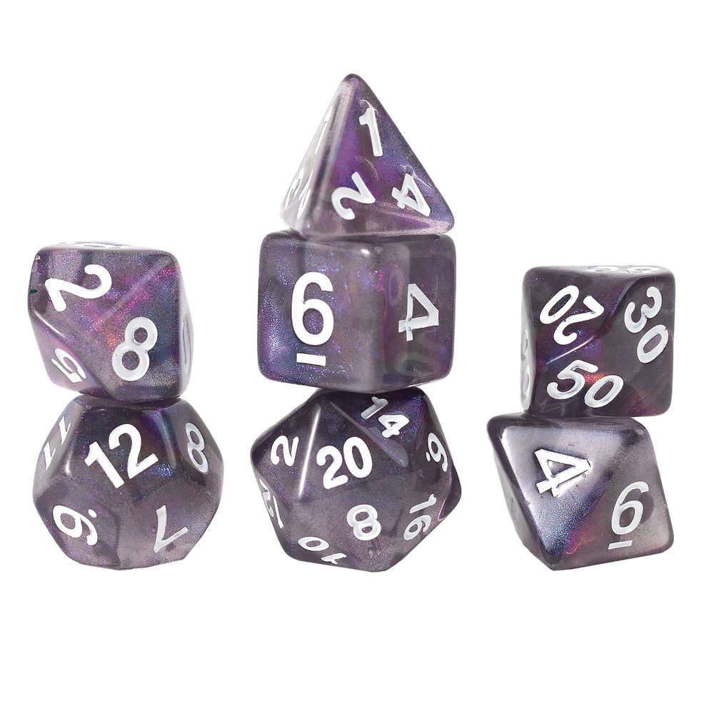 Role Playing Game Dice Set 7 Treasure Series Amethyst