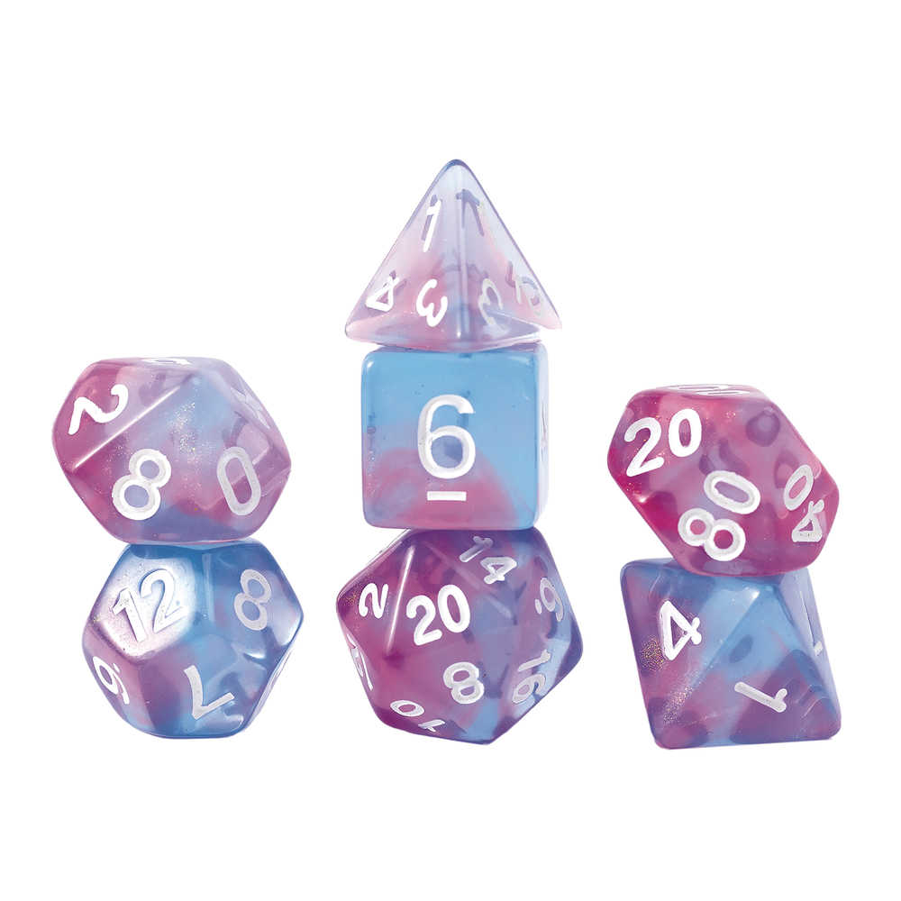 Role Playing Game Dice Set 7 Treasure Series Opal