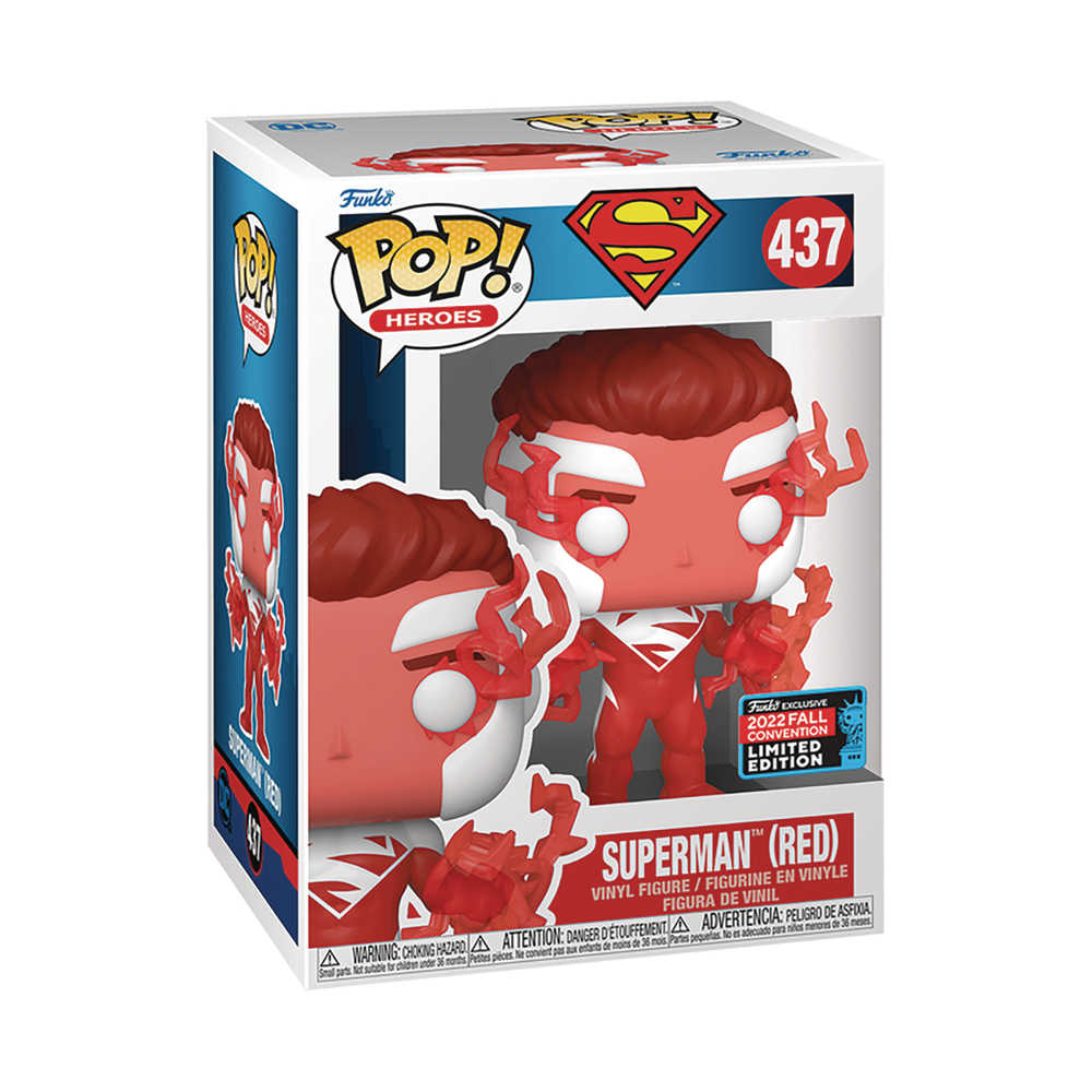 Pop Heroes DC Superman Red Vinyl Figure