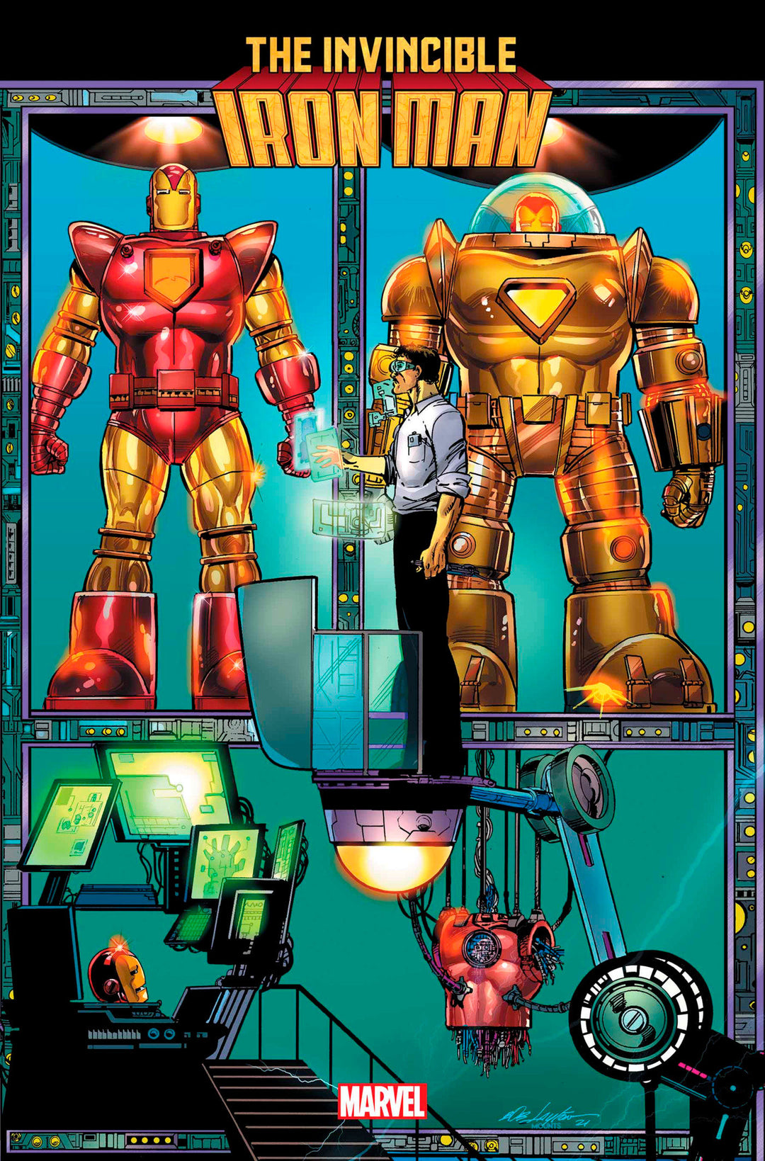 Invincible Iron Man #6 Bob Layton Connecting Variant