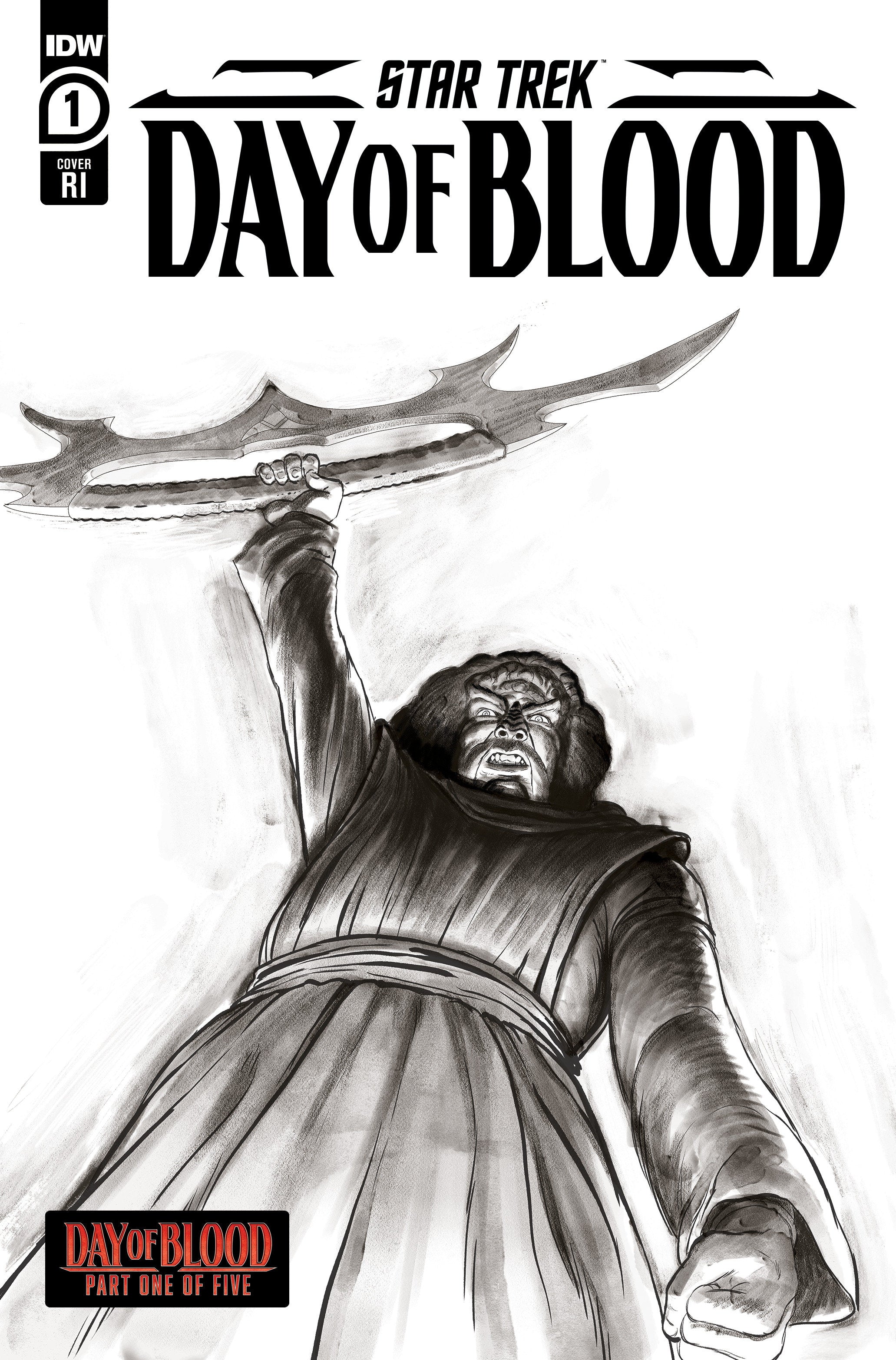 Star Trek Day Of Blood #1 10 Copy Variant Edition (Ward Black & White)