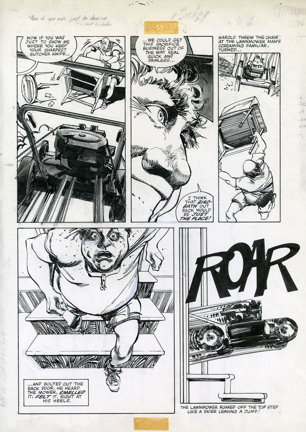 Walter Simonson Lawnmower Man Artist Ed Portfolio HC