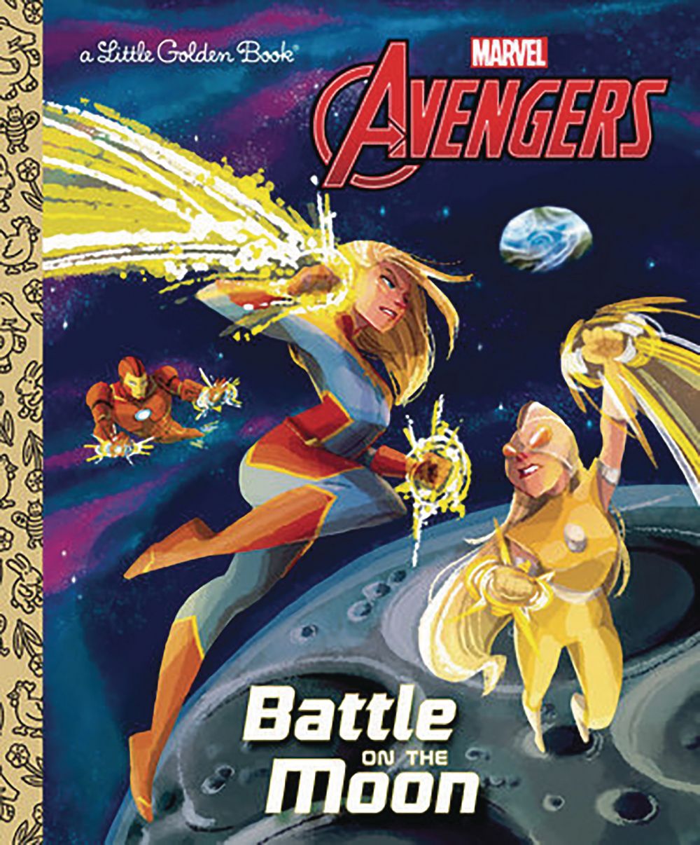 Avengers Battle On Moon Little Golden Book