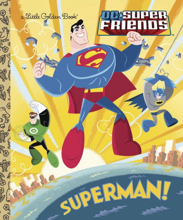 DC Super Friends Superman Little Golden Book HC