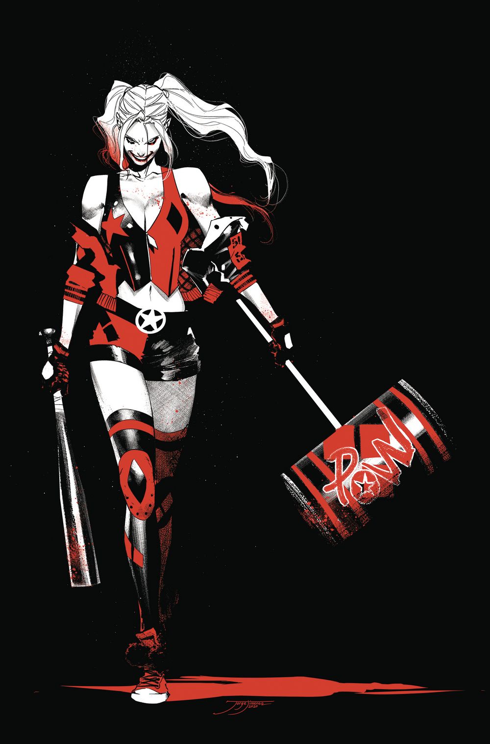 Harley Quinn Black White Red TP
