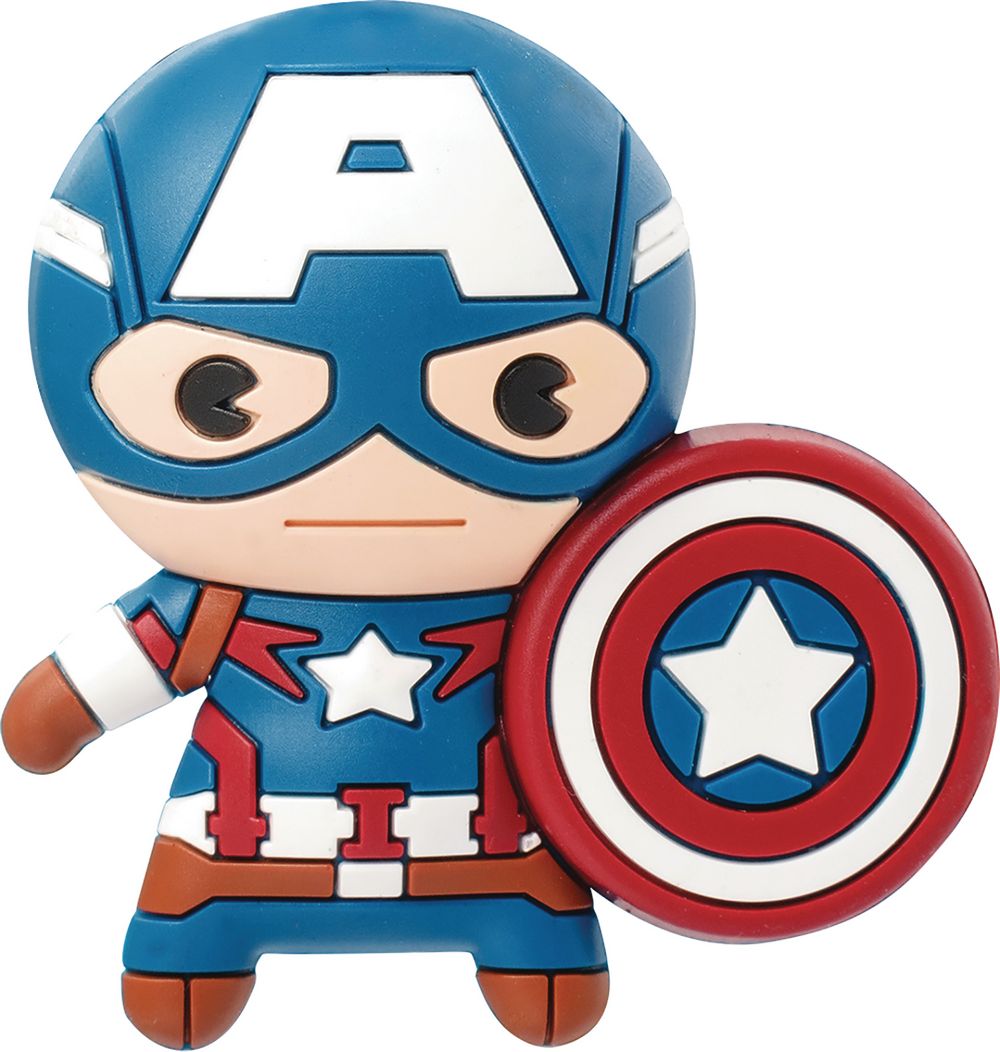Captain America 3d Foam Magnet