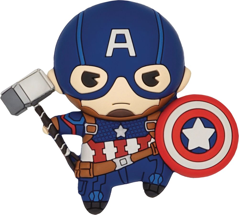 Marvel Heroes Captain America 3d Foam Magnet