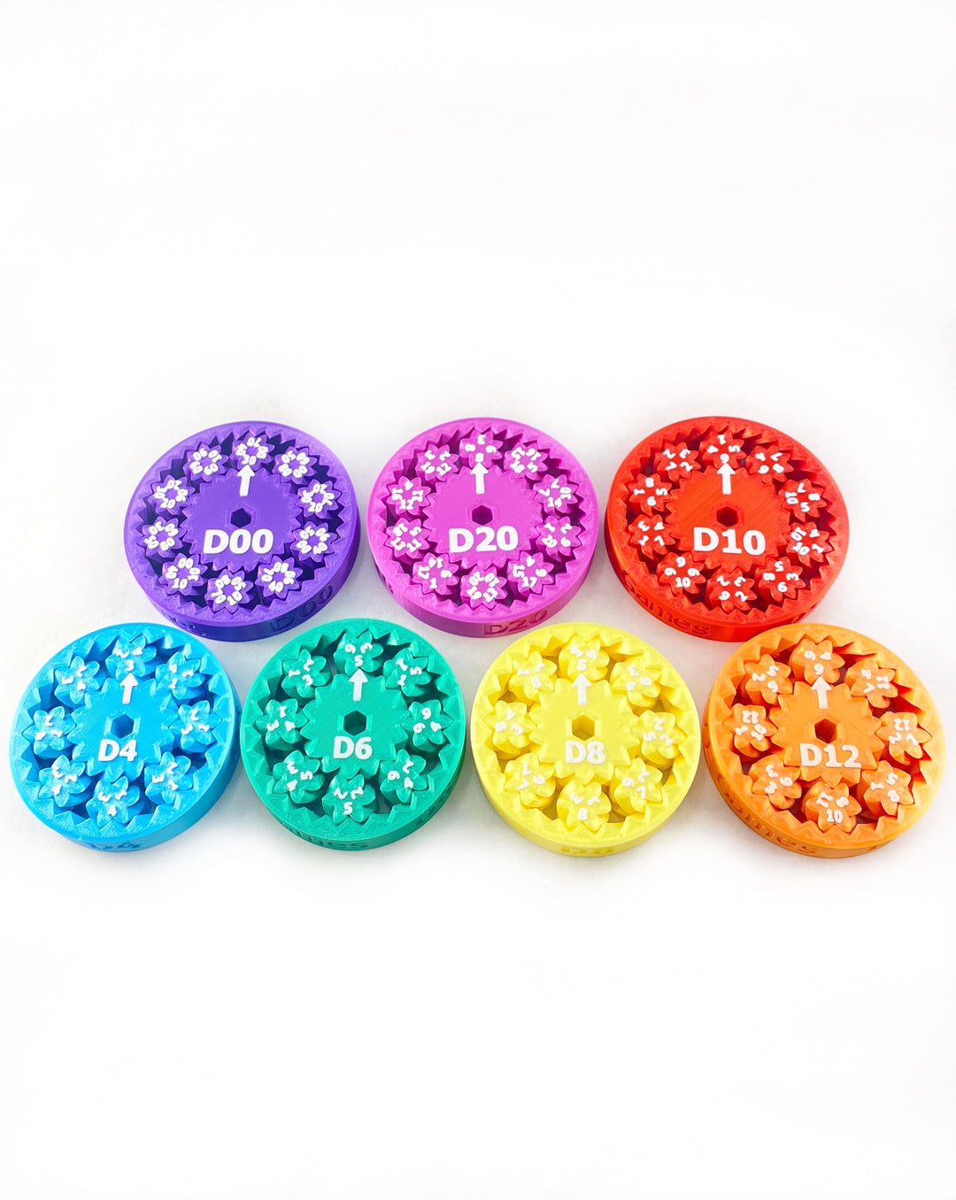 Pye Dice Multi-Colored Shiny Set