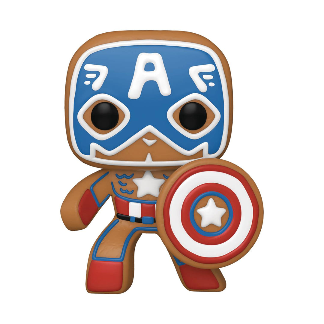 Pop Marvel Holiday Captain America Vinyl Figure
