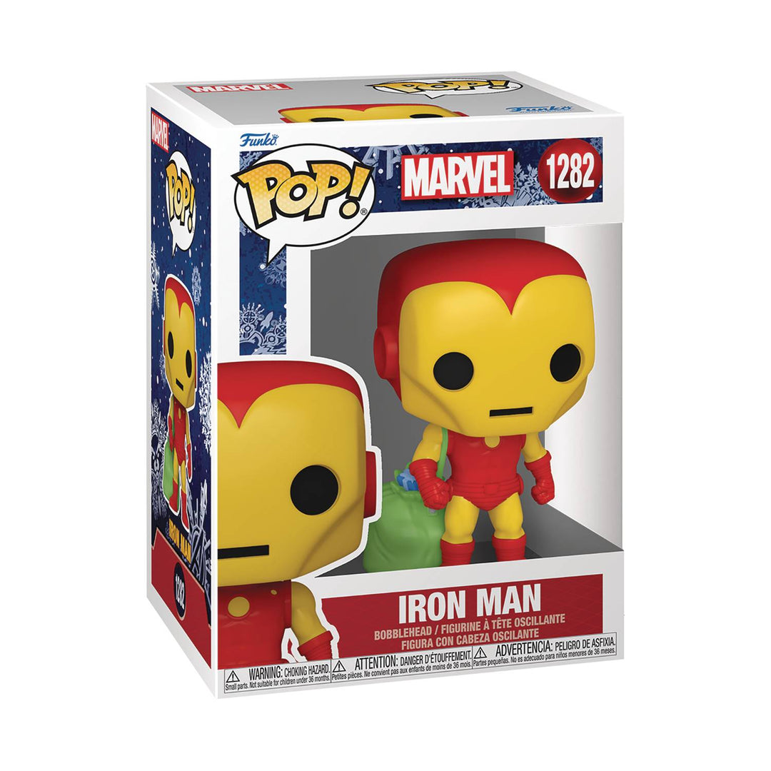 Pop Marvel Holiday- Iron Man W/Bag Vinyl Figure