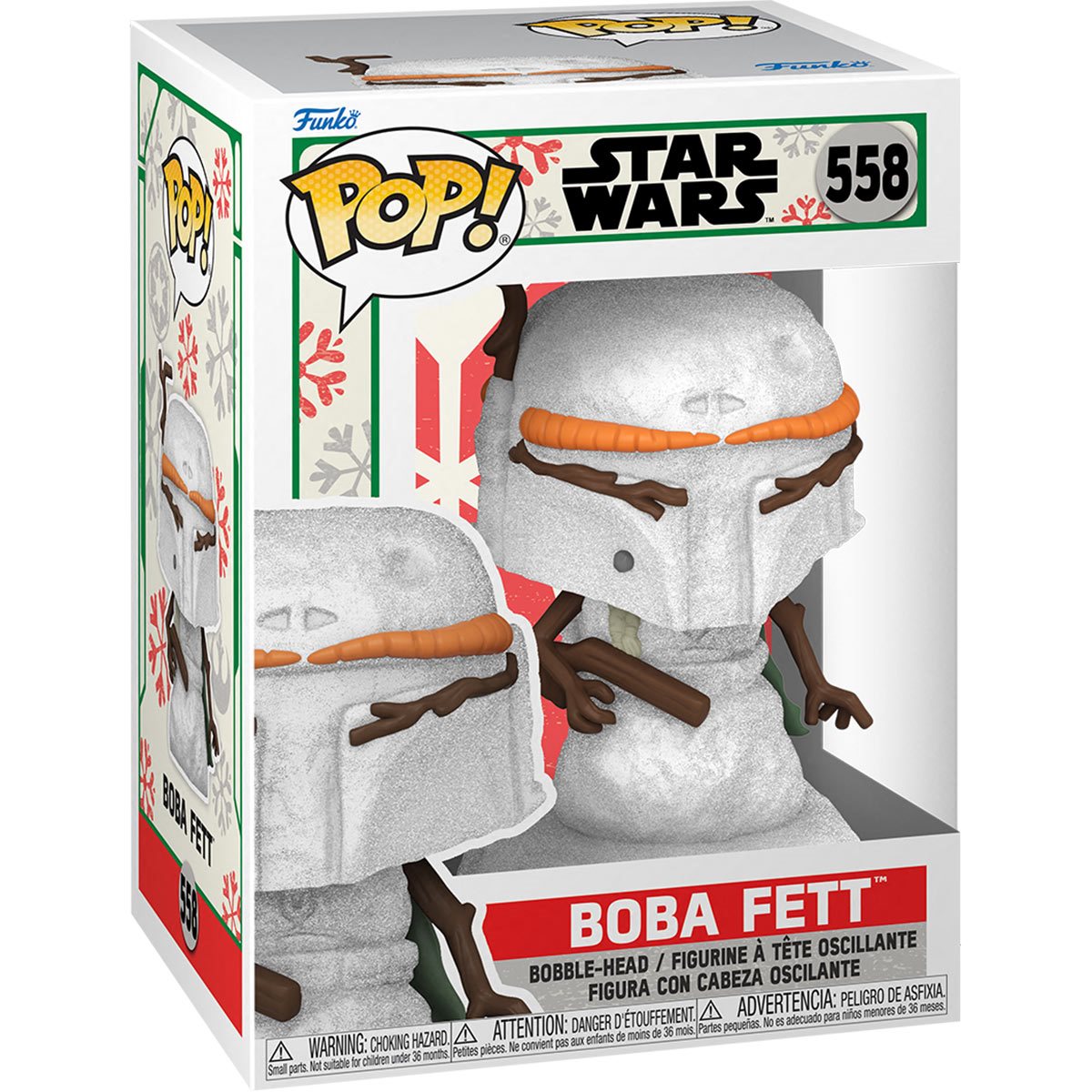 Pop Star Wars Snowman Boba Fett Vinyl Figure