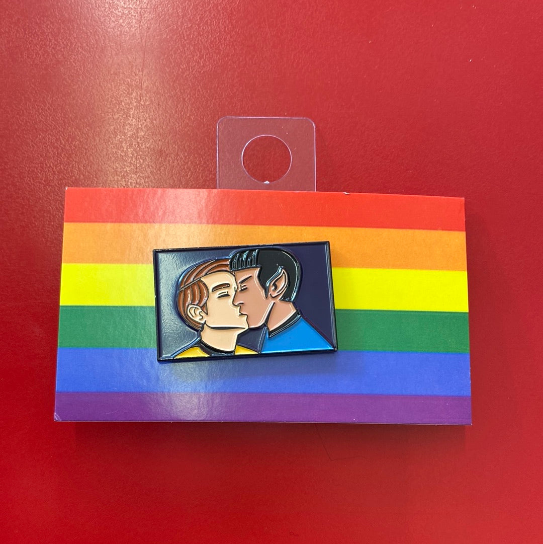 Kirk/Spock Pride Pin