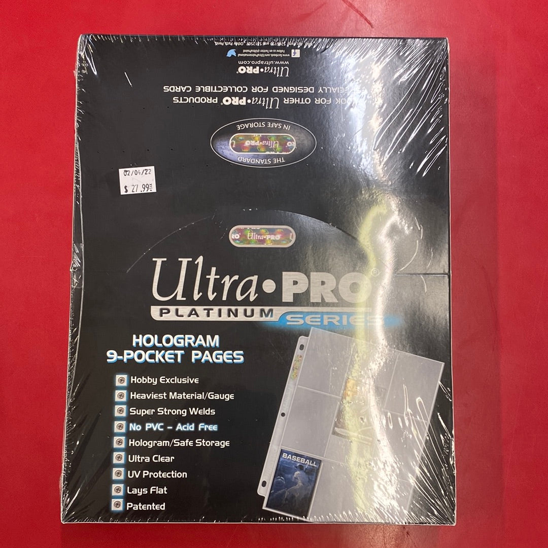 Ultra Pro 9 Pocket Pages - Platinum Ultra Pro 9 Pocket Pages - Platinum