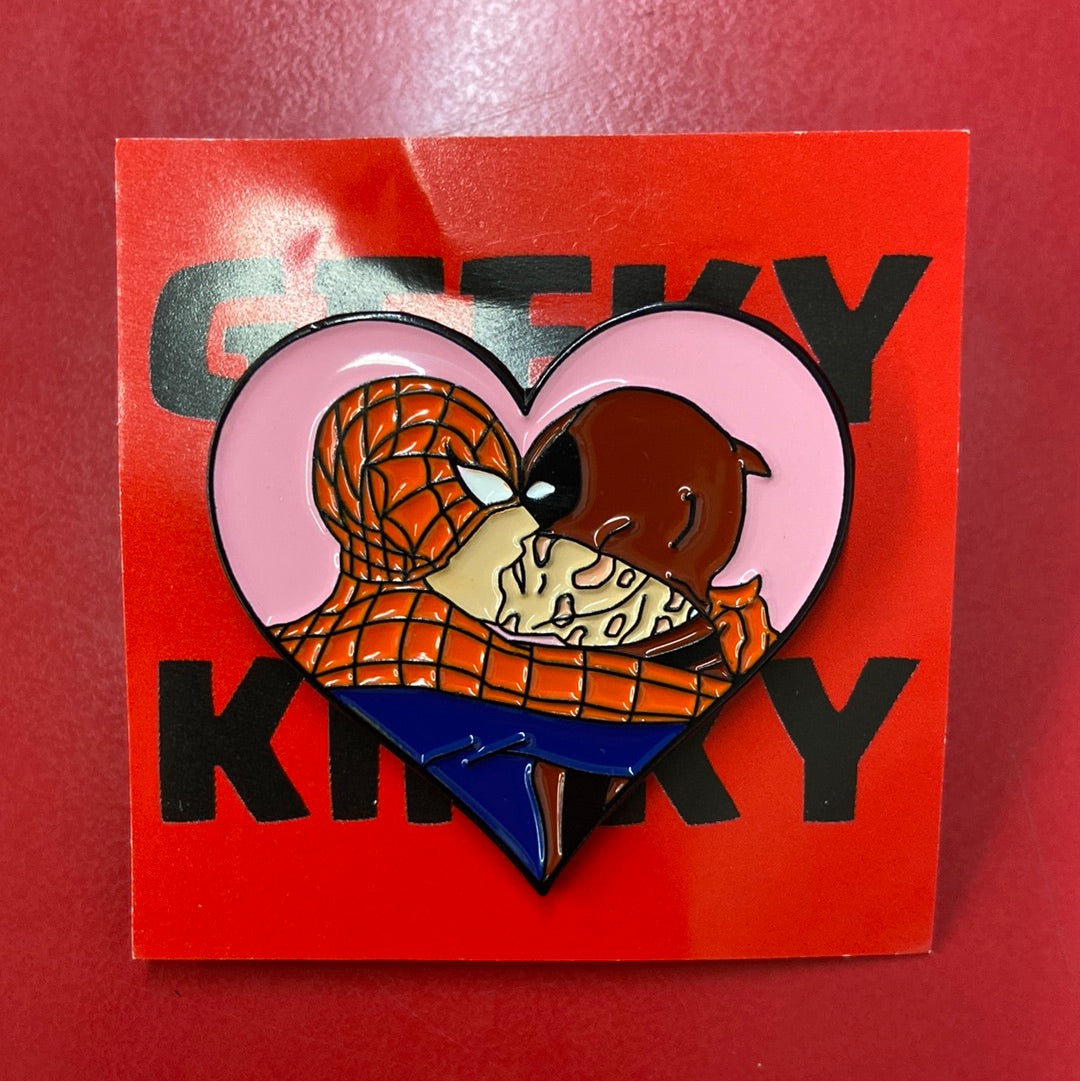 Spider-Pool Enamel Pin